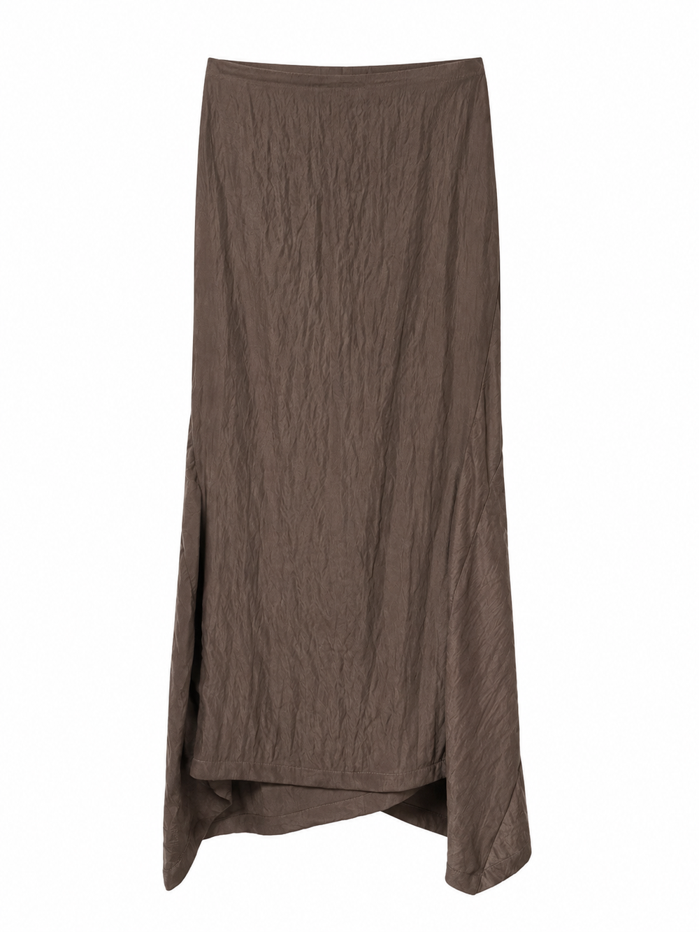 Chocolate brown maxi skirt product photo