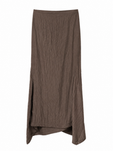 Chocolate brown maxi skirt product photo