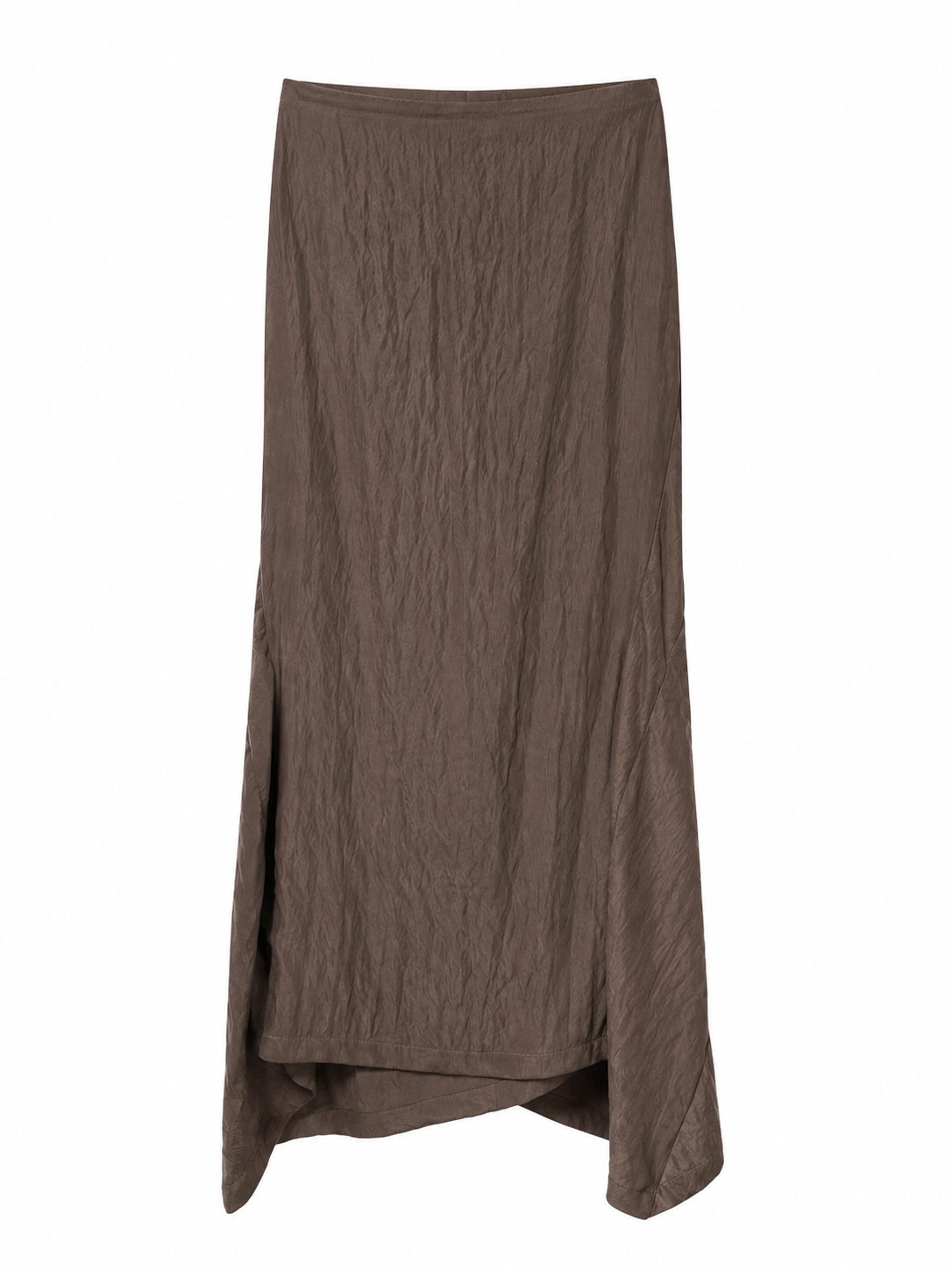 Chocolate brown maxi skirt product photo