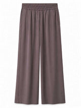 Charcoal purple wide leg pants product photo